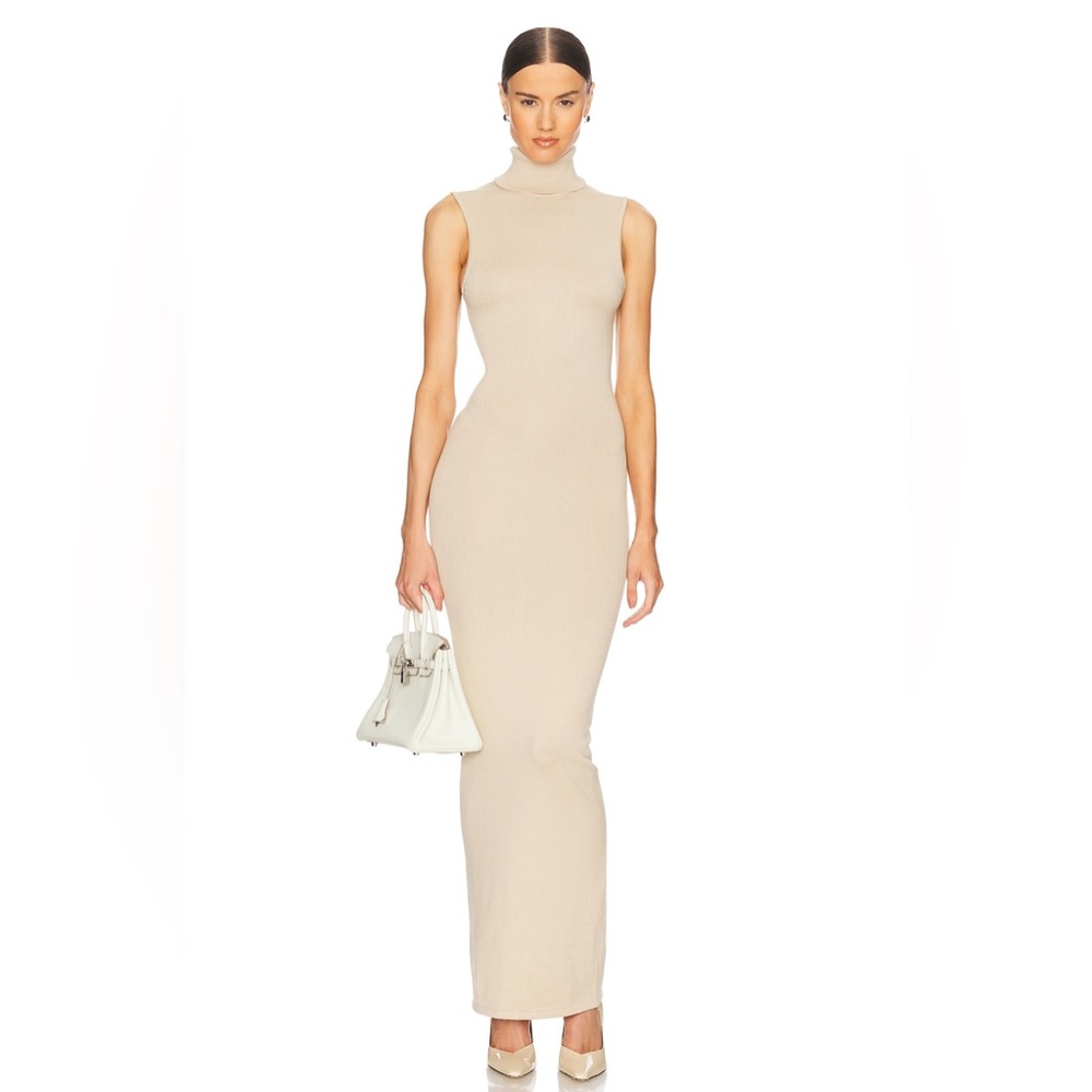 Helsa Cream Sleeveless Dress
